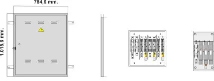NA02059 Puerta empotrar en pared de 784,6x1015,6mm