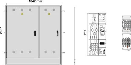 NA02076 Puerta empotrar en pared de 1842x2057mm con DOS PUERTAS INVERTIDAS