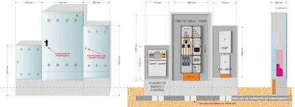 NA05021 PE-A EQUIPADO CUADRO CONTROL Y MANDO + NA05069-14 GRA-2550_1030 EQUIPADO TMF-10_160A_111KW + NA05025 GRA-2150_800 EQUIPADO CGP + CS400A
