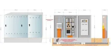 Equipo de potencia de 630/500A de 346KW // Armarios: GRA-6 + GRA 2550/1030