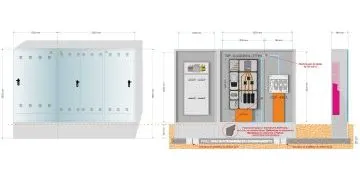 Equipo de potencia de 400/400A de 277,12KW // Armarios: GRA 2550/1030 + GRA-6 INVERTIDO