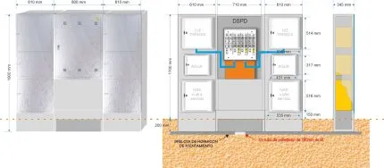 Combinación NA05070 Columna 1533_3  PLUS + Armario PE-A + NA05070 Columna 1533_3  PLUS