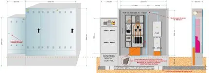 NA05025 GRA.2150_800 EQUIPADO CUADRO CONTROL Y MANDO + NA05100-12 GRA-6 INVERTIDO EQUIPADO TMF-10_400_250A_173KW + CGP + CS400