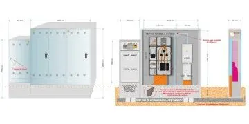 Equipo de potencia de 400/250A de 173,2KW // Armarios: GRA 2150/800 + GRA-6 INVERTIDO
