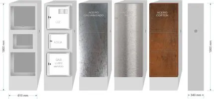 Acabados COLUMNA 1533 LUZ TRIFASICO PLUS