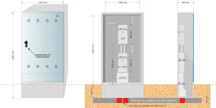 Armario GRA-2550/1030: Para CS400 + CGP