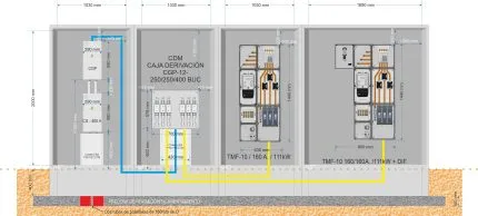 GRA-1030 CS+CGP + GRA-1030 CAJA DERIVACION + GRA-1030 TMF-10 160A 111KW +GRA-1690 TMF-10 160A 111KW + DIF