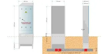 NA05029 // NA05025-xx. Armario GRA 2150/800 Ref. ENDESA 6703951 (medida exterior 800x345x2.150mm)
