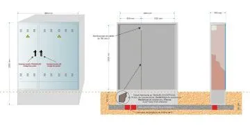 NA05058 // NA05078-xx. Armario GRA-5 (medida exterior 1.890x480x2.550mm)