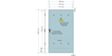 NA02063. Puerta empotrar en pared/ nichos FECSA ENDESA para TMF-10/ Armario GRA 2550/1030. (medida 1188x2057mm)