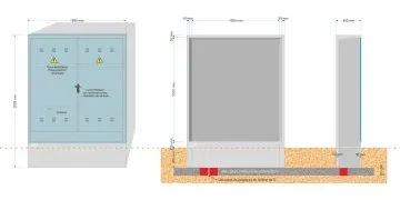 NA05068 // NA05047-xx. Armario GRA 2550/1690 (medida exterior 1.890x480x2.555mm)