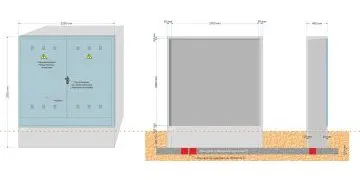 NA05092 // NA05098-xx. Armario GRA 2550/2200 (medida exterior 2.200x480x2.555mm)