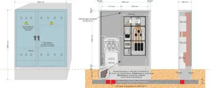 Armario GRA-55 + BUC CGP-9-630 A. + TMF10 de 400/400A (277,12kW) ICP