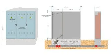NA05117 // NA05119-xx. Armario GRA-66 (medida exterior 2.200x480x2.555mm) -Según nueva norma CNL009, próxima puesta en VIGOR-