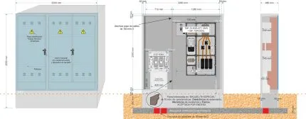 Armario GRA-66 + BUC CGP-9-630 A. + TMF10 de 400/400A (277,12kW) ICP con FUSIBLES + Dif. TORO.