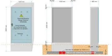 NA05052 // NA05072-xx. Armario GRA 2550/1030 (medida exterior 1.220x480x2.555mm)