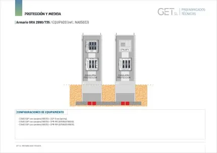Ficha Técnica Armario GRA 2990/735 - Equipamiento