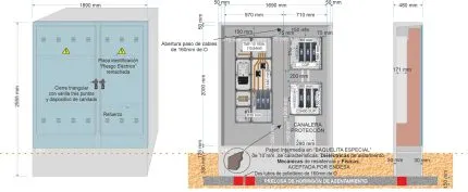 Armario GRA-55 INVERTIDO + TMF10 de 160/160A (110,84kW) ICP + CS 400 SUP con canalera + BUC CGP-9-160 A._a