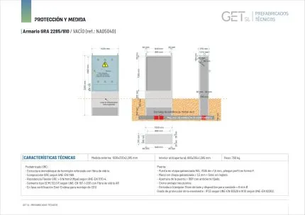 Ficha Técnica Armario GRA-2285/910