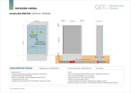 Ficha Técnica Armario GRA 2550/1210