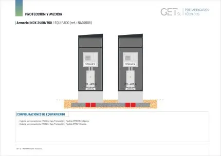 Ficha Técnica Armario Inox 2400/760 - Equipamiento