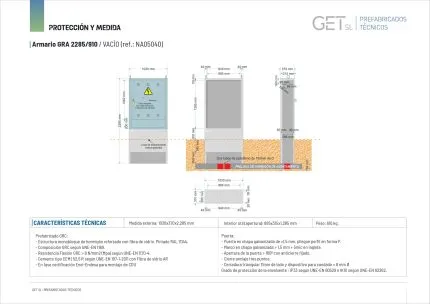 Ficha Técnica Armario GRA-2285/910