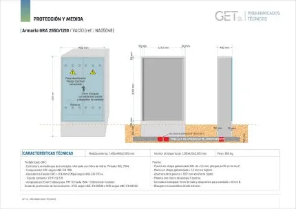 Ficha Técnica Armario GRA 2550/1210