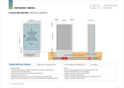 Ficha Técnica Armario GRA 2210/940