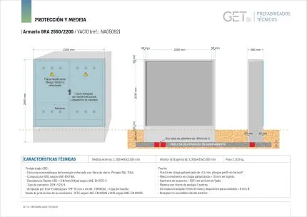 Ficha Técnica Armario GRA-2550/2200