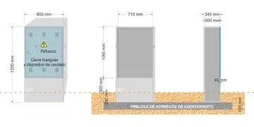 NA05023 // NA05016-xx. Armario PE-A CONTADOR (medida exterior 800x345x1.550mm)