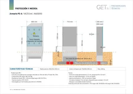 Ficha Técnica Armario PE-A