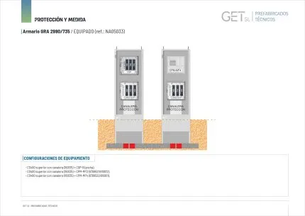 Ficha Técnica Armario GRA 2990/735 - Equipamiento