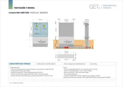 Ficha Técnica Armario GRA 2285/1355