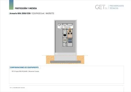 Ficha Técnica Armario GRA 2550/1210 - Equipado