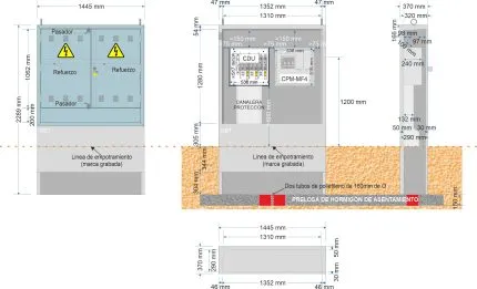 NA05036 GRA-2285/1355 EQUIPADO CDU (ancha) + CPM (Montaje horizontal)