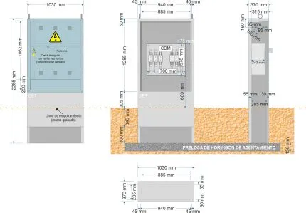 NA05041 GRA-2285/910 EQUIPADO CDM (CGP-12250/250/400/BUC)