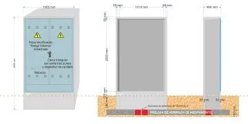 NA05048 // NA05073-xx. Armario GRA 2550/1210 (medida exterior 1.405x480x2.555mm)