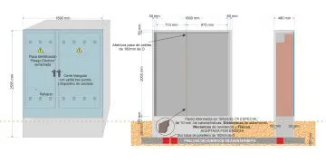 NA05113 // NA05115-xx. Armario GRA-55 (medida exterior 1.890x480x2.555mm) -Según nueva norma CNL009-