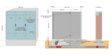 NA05118 // NA05120-xx. Armario GRA-66 INVERTIDO (medida exterior 2.200x480x2.555mm) -Según nueva norma CNL009-