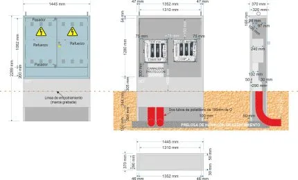 NA05036 GRA-2285/1355 EQUIPADO CS400 inferior + CGP_a (ancha) (Montaje horizontal)