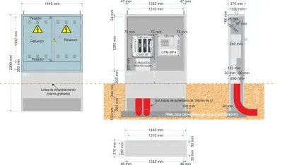 NA05036 GRA-2285/1355 EQUIPADO CS400 inferior + CPM (Montaje horizontal)