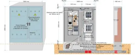 Armario GRA-55 INVERTIDO + TMF10 de 160/160A (110,84kW) ICP + CS 400 SUP con canalera + BUC CGP-9-160 A._a