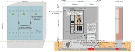 Armario GRA-66 INVERTIDO + TMF10 de 400/400A (277,12kW) ICP con FUSIBLES + Dif. TORO + BUC CGP-9-630 A.
